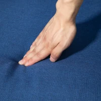 HOMCOM Sillón Reclinable Manual Sofá Individual con Reclinación hasta 155º Carga 150 kg Azul(m-9)