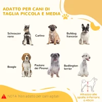 PawHut Cancellino per Cani da Interno Estensibile in Legno di Pino e Acciaio, 104-183x36x69 cm, Color Legno(m-7)