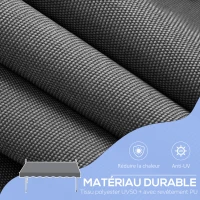 Outsunny Store banne manuel rétractable inclinaison réglable installation rapide  sans trous à percer 3 x 1,5 x 3,1 m(m-6)