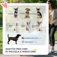 PawHut Passeggino per Cani Pieghevole con Trasportino Rimovibile e Tettuccio, 82x49.5x98cm, Nero(m-4)