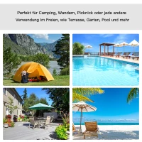 Outsunny Bain de Soleil transat - Chaise Longue - Design Contemporain - Dossier inclinable Multi-Positions - métal époxy textilène Noir - dim. 170 x 58 x 97 cm(m-7)