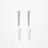 HOMCOM Espejo Decorativo de Pared 30x30 cm Espejo Redondo de Metal con Cuerda para Salón Entrada Estilo Moderno Blanco(m-9)