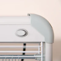 Outsunny Lámpara Antimosquitos Eléctrico 30W Mata Mosquitos Eléctrico con Luz UV Efecto 60 m² 48,5x8,5x26,5 cm Gris(m-8)