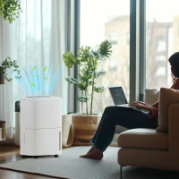HOMCOM 20L Dehumidifier, with Touch Control - White(m-2)