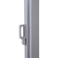 Outsunny Seitenmarkise, Sicht- und Sonnenschutz, Seitenrollo, Polyester, Grau, 3 x 2m(m-9)