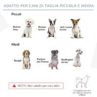 PawHut Cancellino Pieghevole per Cani Piccola/Media Taglia con Serratura in Legno 237.5x36x80cm - Bianco(m-8)