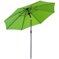 Outsunny 2.7M Garden Parasol Aluminium Light Green