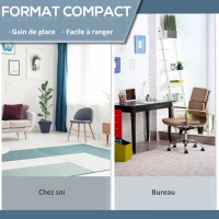 HOMCOM Stepper avec guidon, extenseurs, compteur électronique et tapis antidérapant noir et vert(m-4)