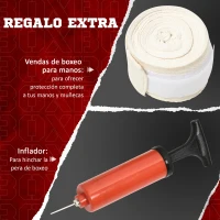 SPORTNOW Pera de Boxeo de Pie Bola de Velocidad y Barra Giratoria Altura Ajustable y Base Rellenable 80,5x48x163-205cm Negro Rojo(m-7)