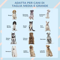 PawHut Cuccia per Cani di Taglia Media e Grande max 30kg in PP Impermeabile, 84.2x98.2x82 cm, Blu(m-7)
