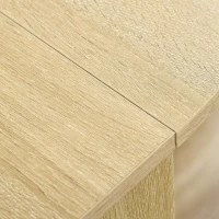 HOMCOM Space-saving Drop Leaf Table, Folding Dining Table for Small Space, Kitchen, Dining Room, Oak(m-9)