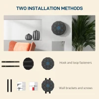 SPORTNOW Music Boxing Machine with Bluetooth Connection and LED Light Smart, Wall Mounted for Punching Beat Boxing Training(m-5)