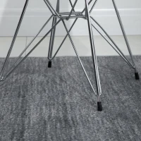 Lot de 2 chaises design néo-rétro Eiffel piètement métal assise dossier polypropylène(m-6)