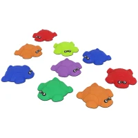 AIYAPLAY 9-Piece Balance Stepping Stones with Non-Slip Edge, Indoor Outdoor Obstacle Course for Ages 3-8 Years, Multicoloured(m-11)