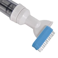 Outsunny Aspirapolvere per Piscina Portatile e Cordless con Asta a 3 Livelli, Ø6x106-162 cm, Blu e Bianco(m-7)