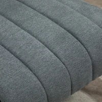 HOMCOM Einzelsessel Polstersessel Sessel Sitzmöbel Samtoptik Retrodesign Metall Schaumstoff Grau+Schwarz 59 x 75 x 77 cm(m-8)