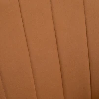 HOMCOM Velvet Armchairs, Upholstered Accent Chairs with Golden Steel Legs, Modern Vanity Chairs for Living Room and Bedroom, Set of 2, Light Brown(m-8)