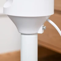 HOMCOM 9'' Air Circulator Fan 3 Speed, 70° Oscillation 90° Vertical Tilt, Carry Handle, Pedestal Fan, Pedestal Fan for Living Room, Bedroom, Office, White and Black(m-9)