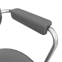 Vinsetto Bürostuhl Schreibtischstuhl, höhenverstellbar, Neigungsfunktion, 60 cm x 60 cm x 92 cm, Grau(m-9)