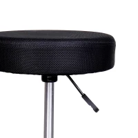 HOMCOM Hydraulic Swivel Salon Spa Stool Height Adjustable Facial Massage Tattoo with 3 Changeable Seat Covers, Black(m-7)