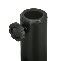 Outsunny support de parasol base de parasol support de parasol en plastique pour mât Ø 38 et 48 mm - Ø51 x 36H cm noir(m-8)