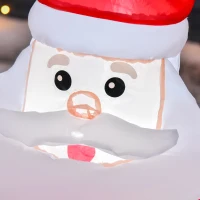 HOMCOM Inflatable Blow up Christmas Santa Claus 4ft LED Yard Holiday Decoration(m-9)
