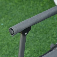 Outsunny Folding Camp Chair Portable Chair w/ Cup Holder Holds up to 136kg Perfect for Camping, Festivals, Garden, Caravan Trips, Fishing, Beach and BBQs(m-8)