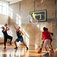 SPORTNOW Tablero de Baloncesto para Interior Exterior de Pared Aro de Baloncesto Canasta de Baloncesto 110x90x70 cm Negro(m-2)