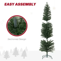 HOMCOM 5ft Artificial Bare Pencil Christmas Tree - Green(m-6)
