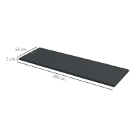 Outsunny Single Inflatable Mattress, with Carry Bag - Grey(m-3)