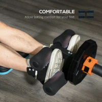 SPORTNOW Tibialis Trainer Tib Bar for Strengthening Calves Shins Ankles, Fits 5cm Weight Plates(m-5)