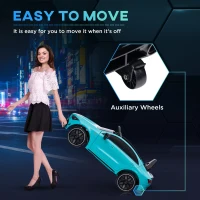 AIYAPLAY Mercedes-Benz AMG CLA 45 Licensed 12V Kids Electric Car Ride on Car w/ Remote, Suspension Lights Music Horn - Light Blue(m-5)