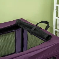 PawHut 80cm Pet Carrier, with Cushion, for Small and Medium Dogs - Purple(m-9)