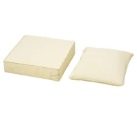 Outsunny Outdoor Seat and Back Cushion Set Patio Deep Seating Chair Replacement Cushion(m-11)