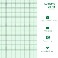 Outsunny Invernadero de Terraza 180x60x60 cm Caseta de Jardín Acero con 3 Ventanas Enrollables Vivero Casero para Cultivo de Plantas Verduras Flores Verde(m-4)