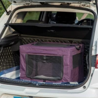 PawHut 60cm Pet Carrier, with Cushion, for Miniature Dogs - Purple(m-10)