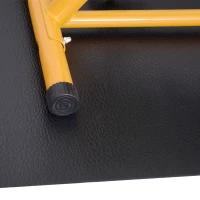 HOMCOM Esterilla para Aparatos de Entrenamiento Esterilla Protección de Suelo Bicicleta Elíptica Cinta de Correr Gimnasio Protectora de Suelo 170x75x0.4 cm Negro(m-7)