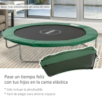 HOMCOM Cubierta de Protección Acolchada Borde de Seguridad para Trampolines Cama Elástica con Diámetro Ø305 cm Verde(m-5)