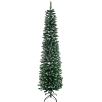 HOMCOM Weihnachtsbaum 190 cm, hoch realistisch, 570 Zweige, feuerfest, stabile Basis, Grün