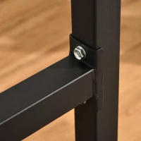 HOMCOM Estación de Musculación tipo Barras Dip Soporte para Entrenar Pecho Abdominales y Espalda con Peso Máximo de 120 kg 104x70,5x122 cm Negro(m-8)