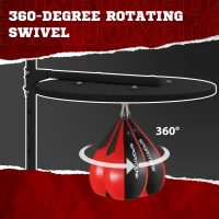 SPORTNOW Wall Mounted Speed Bag Platform, Height Adjustable Punching Bag, Training Kit(m-6)