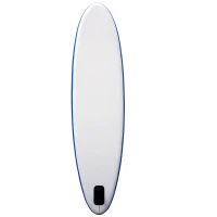 HOMCOM Aufblasbares Surfbrett, Surfboard, Stand Up Board mit Paddel, Rutschfest, Inkl. Ausrüstung, kunststoff, EVA, Weiß, 305 x 76 x 10 cm(m-5)