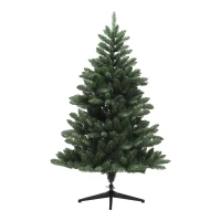 HOMCOM Weihnachtsbaum, Nordmanntanne, naturgetreu, breit & üppig, 150 x Φ100 cm, Grün(m-10)