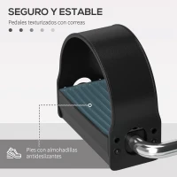 HOMCOM Mini Bicicleta Estática de Acero Aparato de Ejercicios 2 en 1 Brazos y Piernas Diseño Portátil para los Amantes del Fitness en Casa u Oficina 40x53x29cm(m-6)