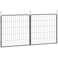 PawHut 2 Piece Dog Pen Expansion Pack for 80cm High Pet Playpen with 3 Stakes, for Small and Medium Dogs(m-1)