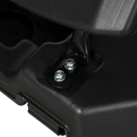 SPORTNOW 2.4-2.9m Adjustable Basketball Hoop and Stand with Weighted Base, Portable on Wheels, Black(m-8)