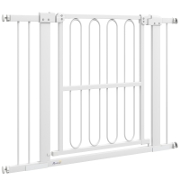 PawHut Türschutzgitter Hund, 76-104 cm Absperrgitter ohne Bohren, Treppengitter