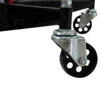 Homcom Vérin de Fosse Hydraulique en Métal Rouge 112 x 23 x 28 cm(m-5)