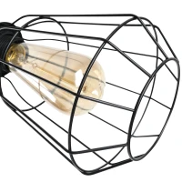 HOMCOM Lampada da Terra in Stile Industriale con 3 Paralumi Regolabili, Interruttore a Pedale, Acciaio Nero, Ф36 x 165cm(m-5)