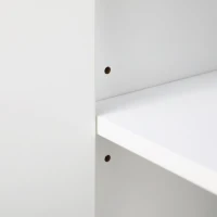 HOMCOM Mueble Aparador con 3 Puertas Estantes Ajustables y Cierre Suave Soporte para Televisores 120x35x85 cm Blanco(m-9)
